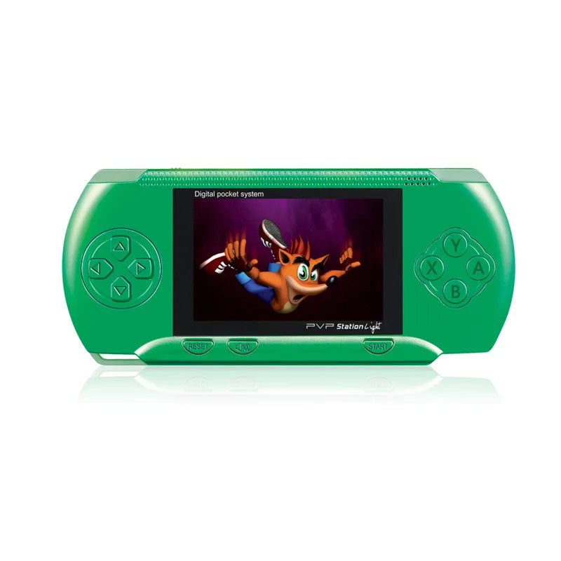 Consola de juegos portátil PVP 3000 con juegos retro integrados - Reproductor de videojuegos portátil de 2,4 pulgadas, salida AV, sistema de juegos electrónico