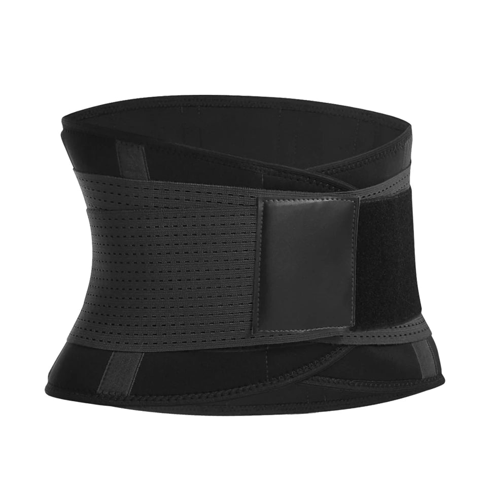 AOLIKES-cinturón recortador de cintura para hombres y mujeres, soporte Lumbar para la espalda, gimnasio, Fitness, cinturón de levantamiento de pesas, entrenador de cintura Abdominal ajustable