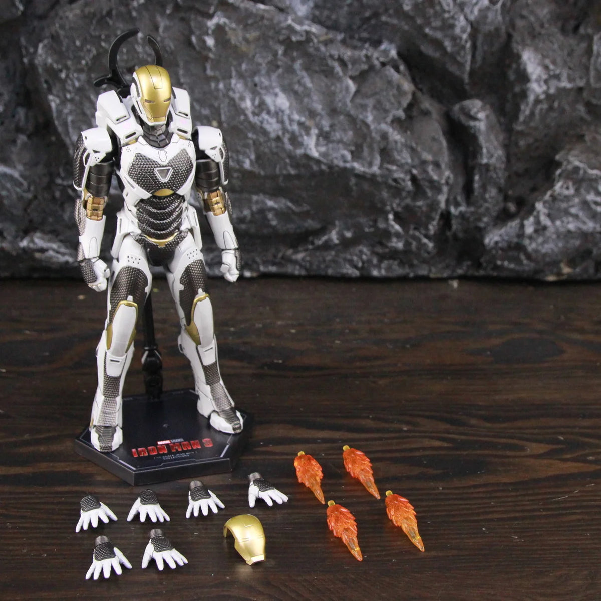 ZD Toys Marvel Iron Man MK46 MK45 MK1 MK2 MK3 MK4 MK5 MK6 MK7 MK33 MK17 7 "Figura de acción de película Iron Mark 1 2 3 4 5 6 7 Leyendas