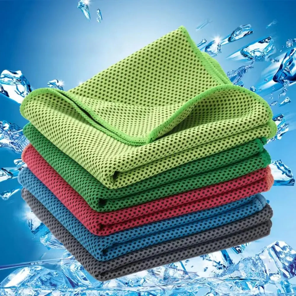 Toalla de bolsillo, Mini toalla absorbente de sudor frío, toalla refrescante portátil suave para exteriores, toallas deportivas transpirables de secado rápido para correr