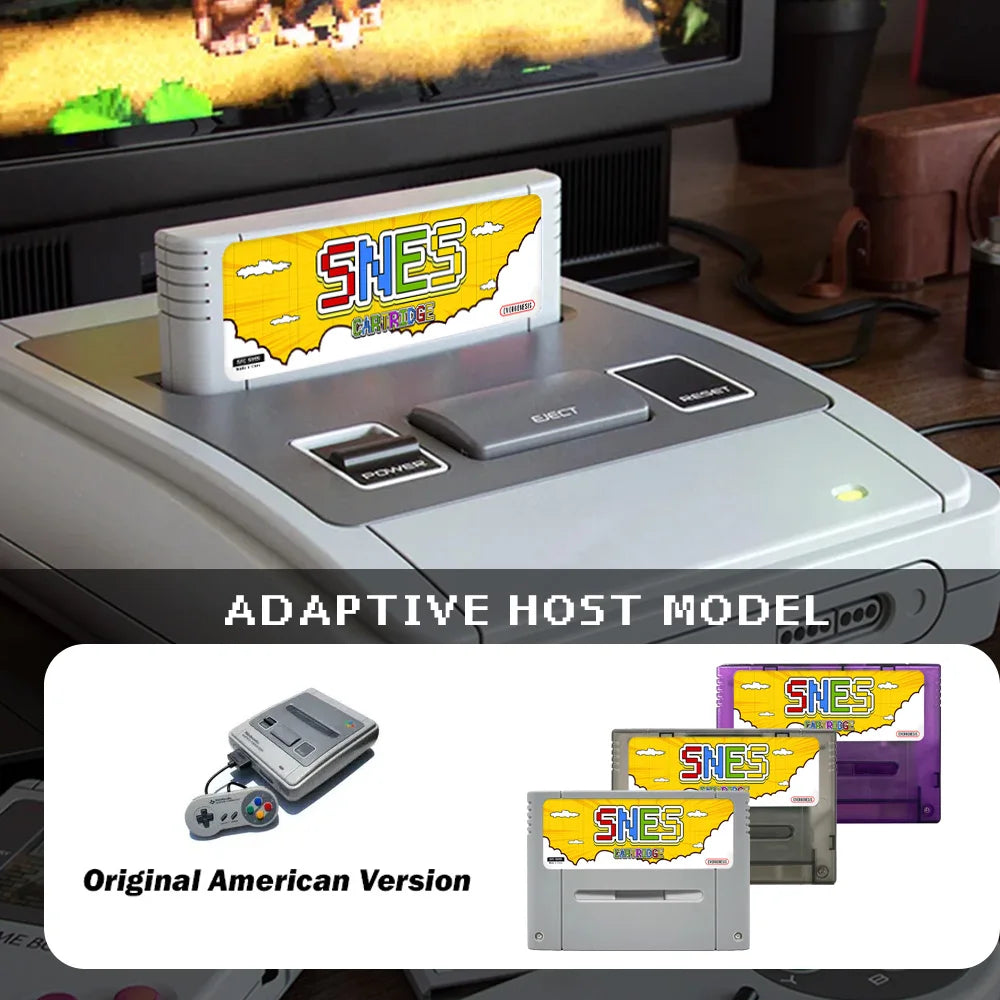 Tarjeta de juego Super SFC V12 SNES 3000 en 1 con tarjeta TF de 8GB para consola de juegos Nintendo Super Famicom JP/EU con tarjeta TF