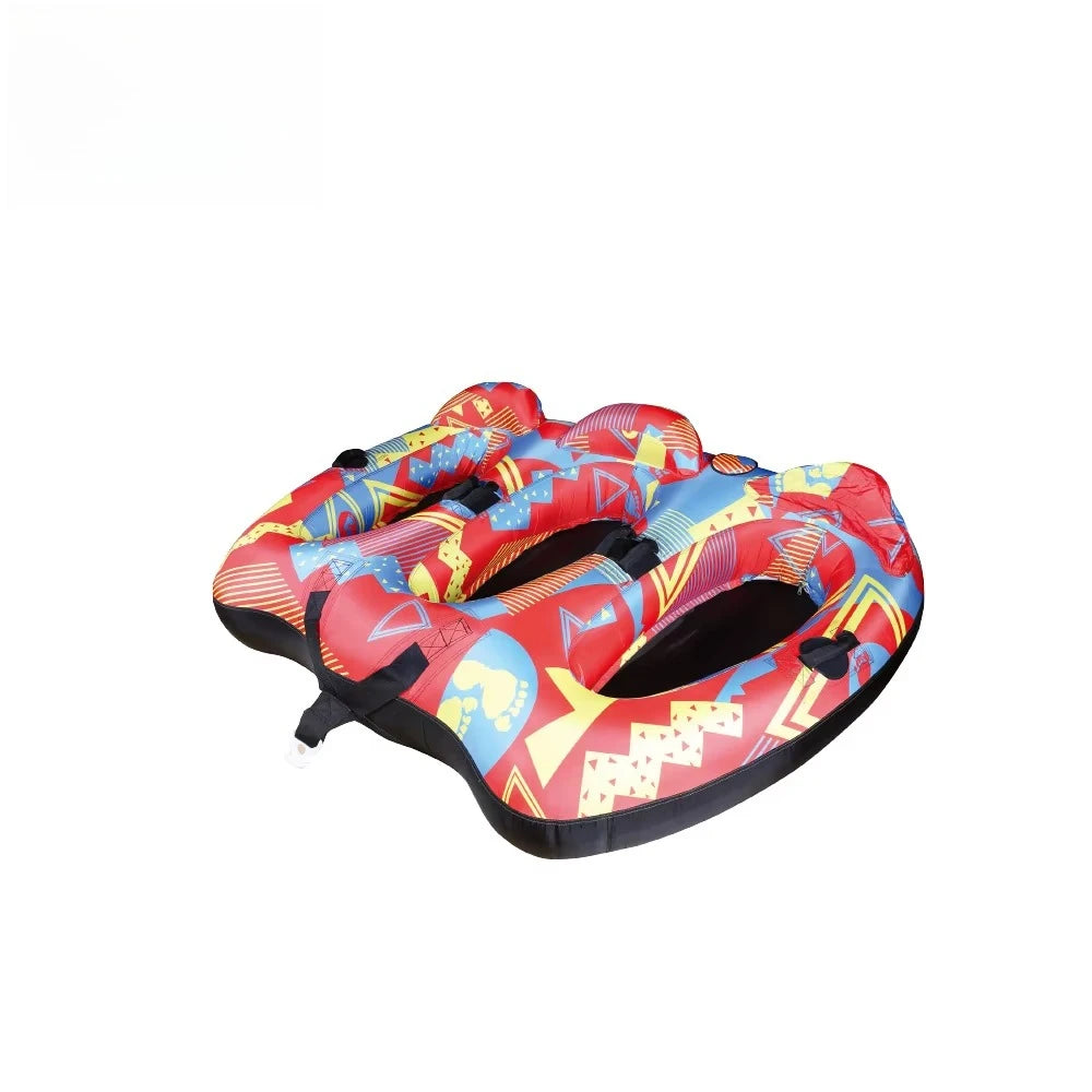 Tubo Inflable Remolcable, Juegos Acuáticos, Trineos de Nieve, Flotador para 4 Personas, Diversión en Lagos y Ríos