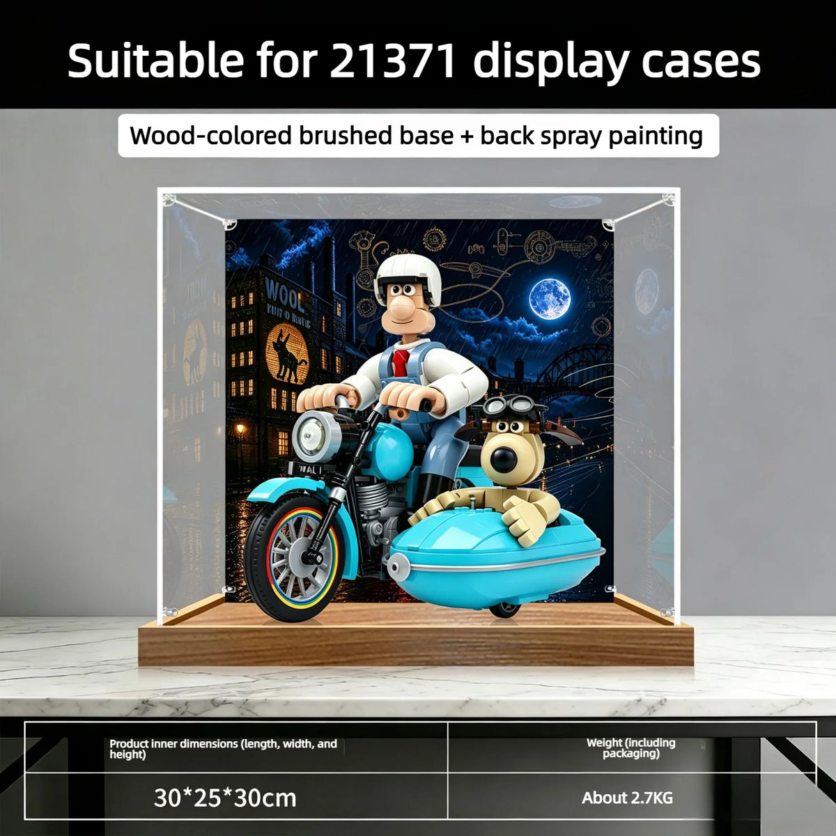 Vitrina de acrílico de 3 mm para LEGO 21371, caja de almacenamiento, organizador de acrílico transparente para 21371, caja de exhibición para modelos coleccionables