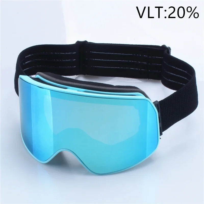 Gafas de esquí y snowboard para mujer y hombre, gafas de protección para esquiar, protección UV 400 contra la nieve, para usar sobre gafas, diseño cilíndrico, doble protección antivaho, modelo 2028.
