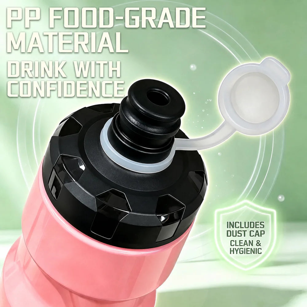Botella de agua para bicicleta de 361 grados, 710ml, gran capacidad, botella para beber para ciclismo, botella de agua a prueba de fugas, accesorios para bicicleta