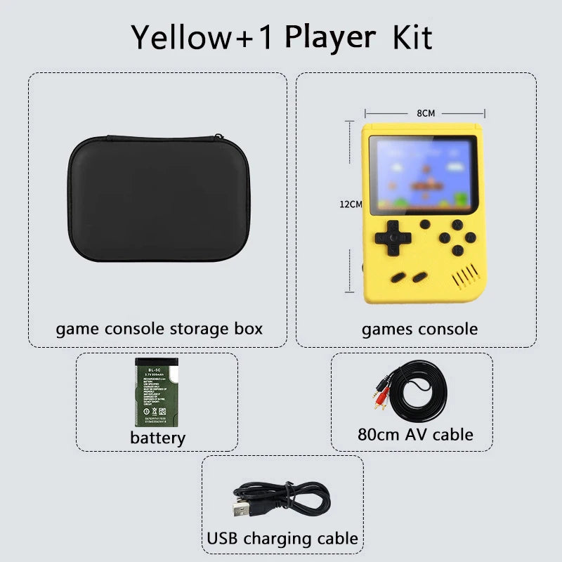 Consola de Juegos Retro Portátil con Más de 500 Juegos Clásicos Integrados, Emulador de Salida Gameboy para TV, Reproductor de Juegos Portátil con Pantalla de 5 Pulgadas