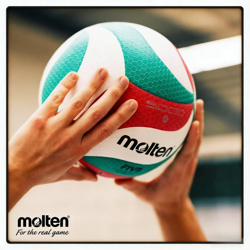 Balón de Voleibol Molten V5M2700/V5M5000/V5M4500 Talla 5, Balones Estándar de Alta Calidad para Partidos en Interiores y Exteriores, Entrenamiento Deportivo para Adultos