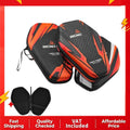 Funda para raqueta de tenis de mesa EVA, bolsa de almacenamiento para raquetas de ping-pong con carcasa rígida, impermeable y a prueba de polvo, con correa elástica, estilo Mecha.
