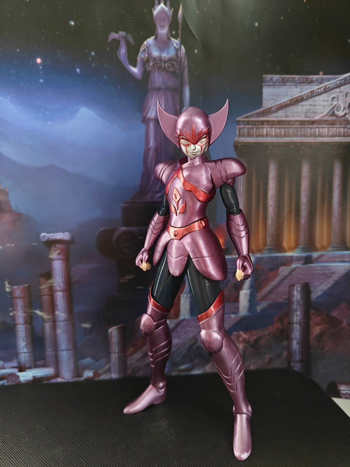 Saint Seiya Esther - Líder de los Santos Fantasmas, los Tres Monstruos de las Profundidades: Serpiente Marina/Delfín/Medusa - Modelo coleccionable de resina