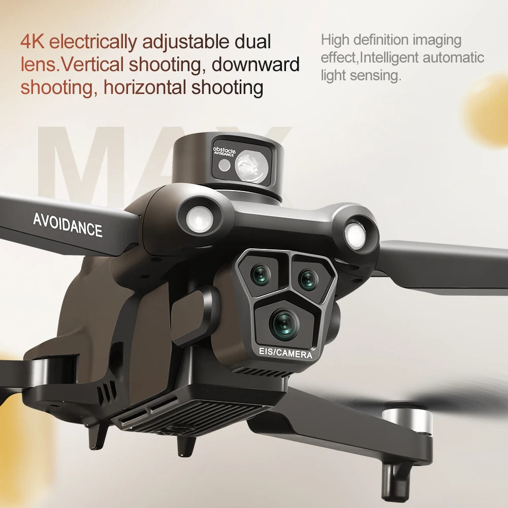 Dron profesional U33 MAX 4K HD con doble cámara, gran angular, flujo óptico, 5G GPS, motor sin escobillas, doble WIFI, cuadricóptero RC, juguete