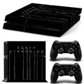 Compatible with PS4 Skin Sticker Protective Vinyl Decal Removable Cover for PS4 Console and 2 Controllers