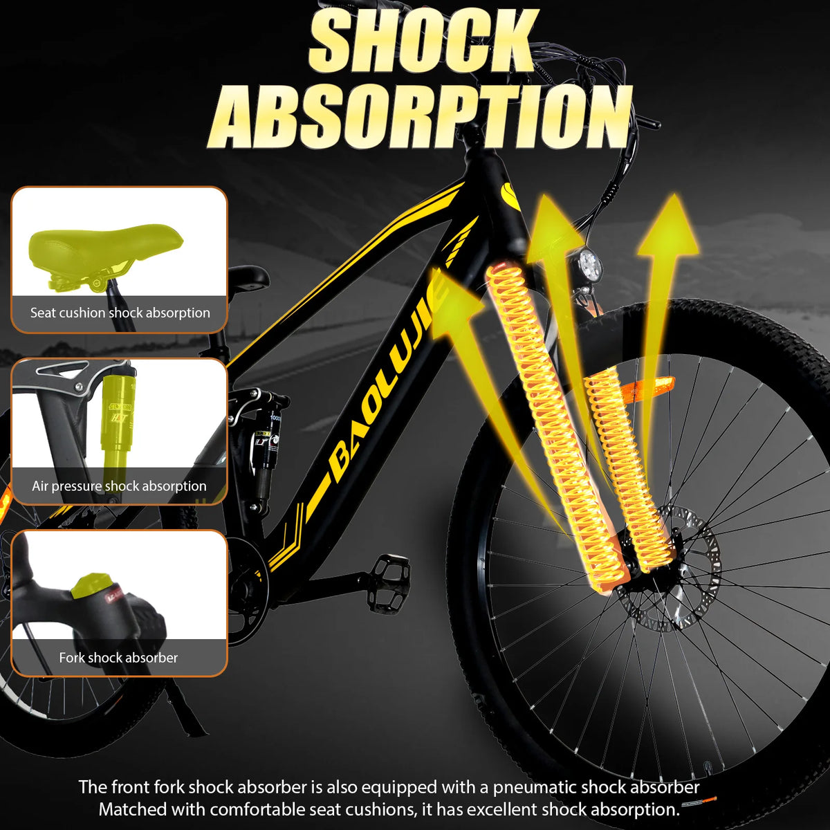 2026 S9 750W 48V14AH Dual Suspension 50km/h Hydraulic Brakes 29 Inch 10-speed Colorful Dashboard Mountain Adult Electric Bicycle