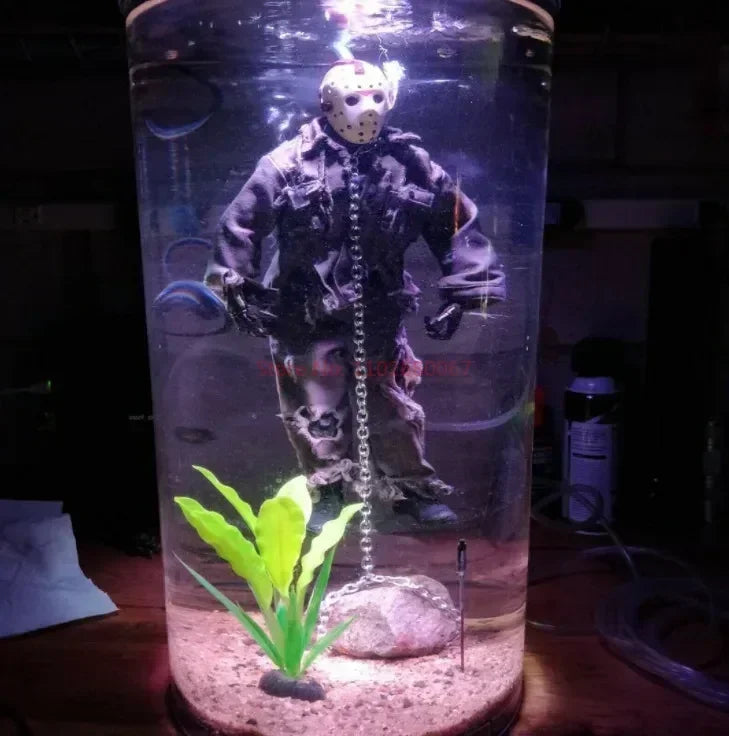 Jason Voorhees-Lámpara de agua de coleccionista, figura de terror del viernes Jason Lives, recuerdo de Halloween, luz nocturna, decoración del hogar, juguete, regalo para niños