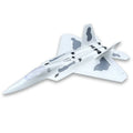 Avión RC F22 Raptor V2, Envergadura de 720 mm, Ventilador Canalizado de 64 mm, EPO, Ala Fija, Modelo de Avión para Adultos, Juguete de Ensamblaje