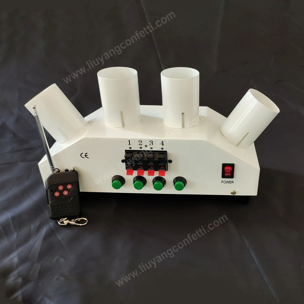 Máquina de Chispas Frías con Efecto de Ventilador, Fuente Pirotécnica de Escenario con Control Remoto, Sin Humo, para Decoración de Escenarios en Bodas y Fiestas de Compromiso