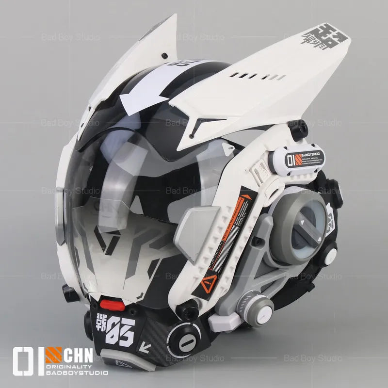 Máscara Facial Completa Cyberpunk de Badboystudio, Conjunto de Casco Táctico Mecánico, Accesorio de Ciencia Ficción, Cosplay, Actuación en Escenario, Regalo, Juguetes