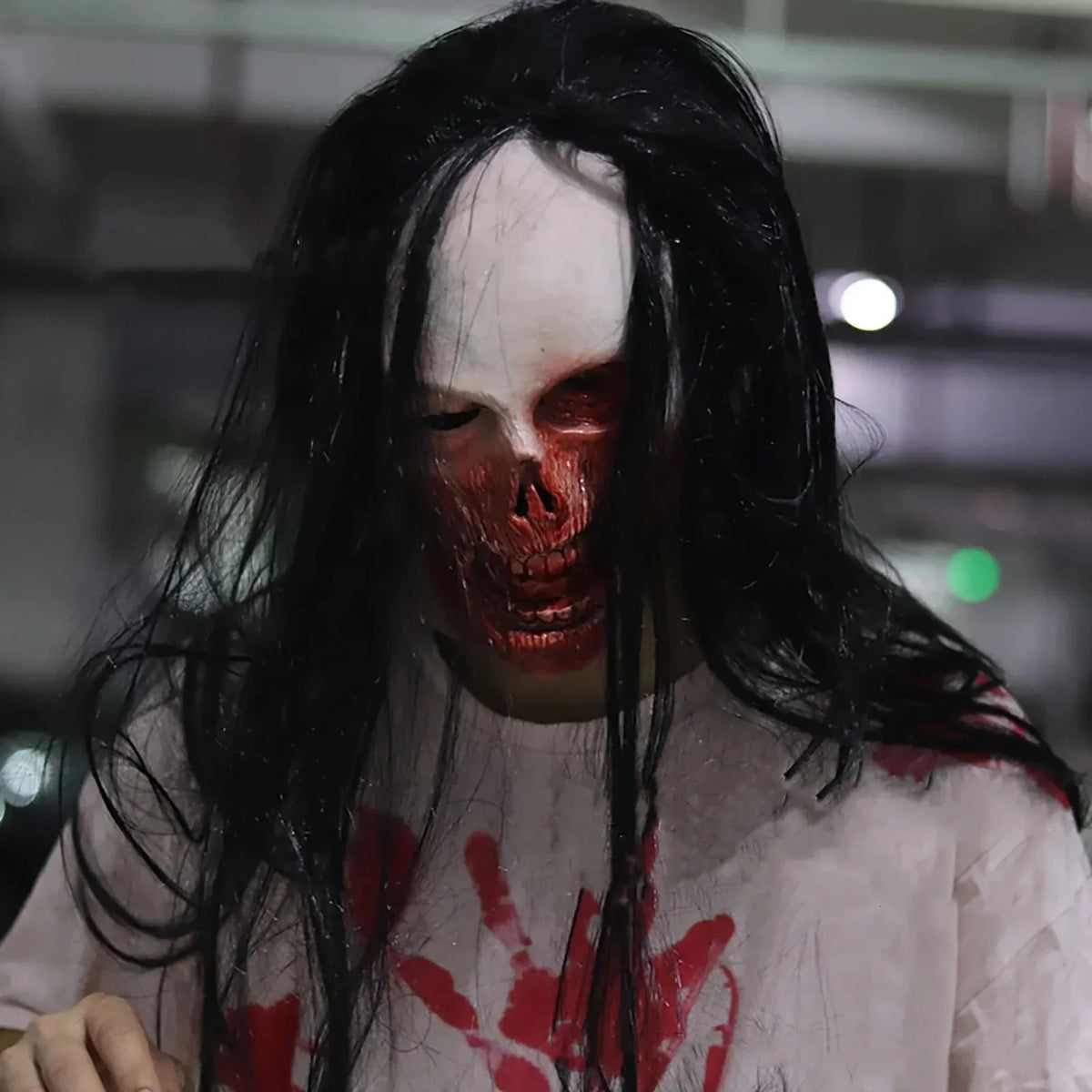 1 pieza Máscara LED de ojos brillantes para Halloween, disfraz de terror, máscara luminosa para cosplay, mascarada, cumpleaños, boda, fiesta, máscara de látex 2024 250