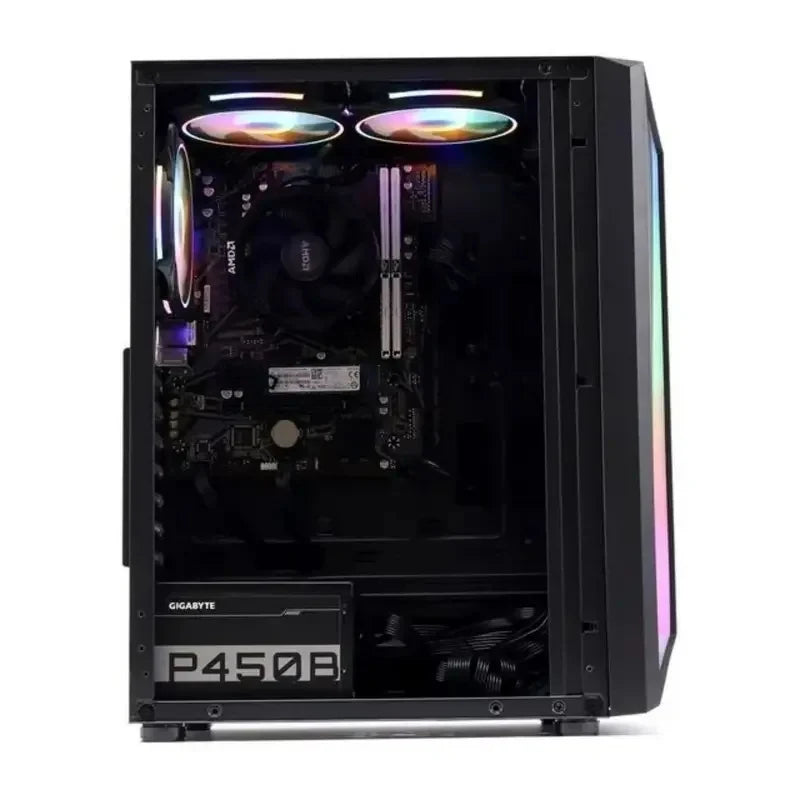PC para Juegos Ryzen R5 5600G GDDR4 16GB 500G con Windows 10 Pro, Computadora de Escritorio para Juegos Económica