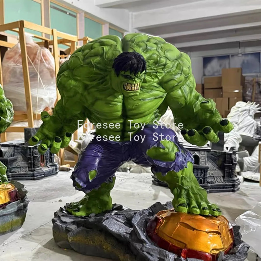 Avengers Nightmare Hulk Battle Pose Scene Model Statue Collectible Toy Display Piece Room Decoration Model Boy's Birthday Gift