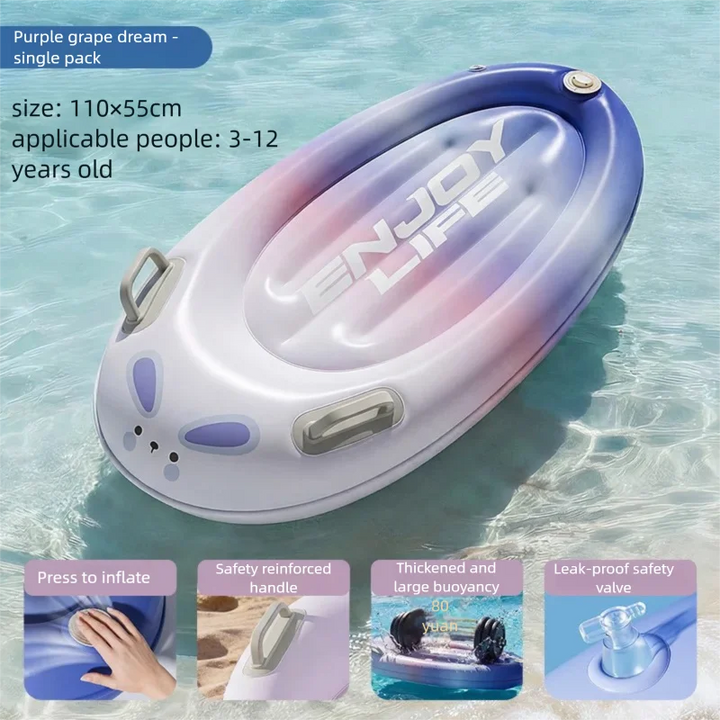 Tabla de paddle surf inflable, gruesa y duradera, para niños, con asa, para surfear en olas, tabla SUP para deportes acuáticos al aire libre.
