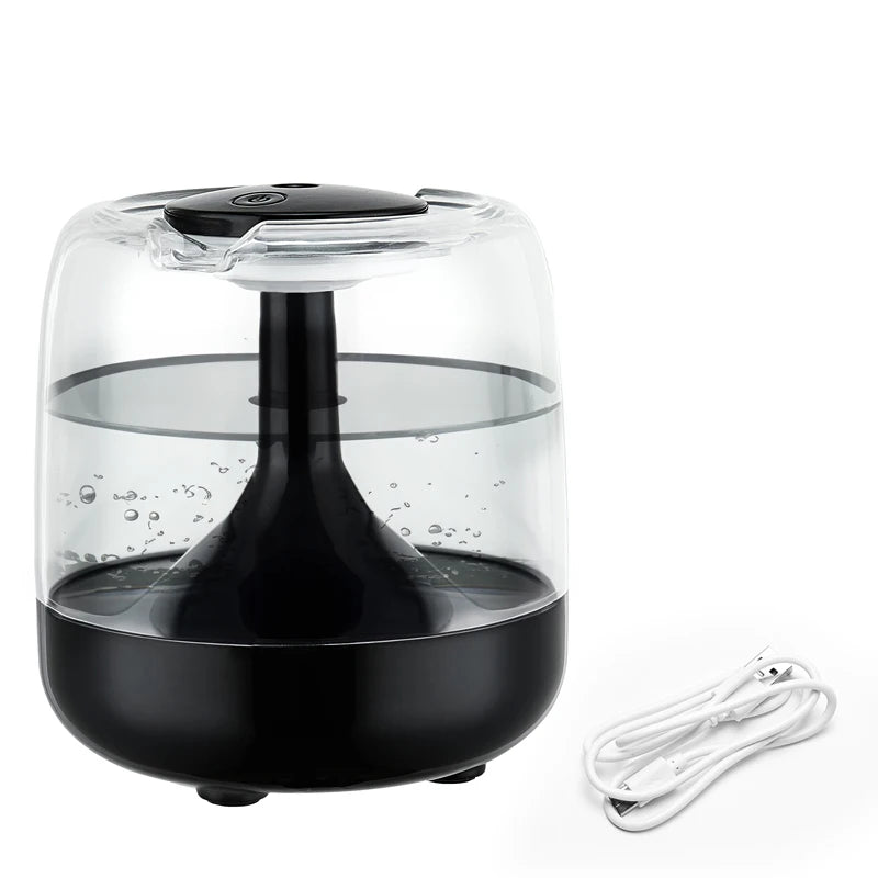 Humidificador portátil de 650ML, humidificador de aire, aceite esencial, difusor de Aroma para el hogar y el dormitorio con luces nocturnas coloridas, humidificador USB