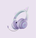 Nuevos Auriculares Bluetooth RGB de Diadema Más Vendidos, Color Degradado, LED Luminoso, Orejas de Gato, Auriculares Inalámbricos, Lindos Auriculares para Chicas