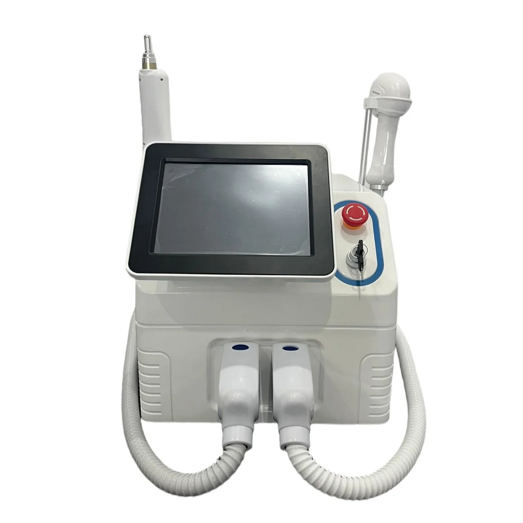 Máquina Láser Pico Profesional 2 en 1 para Eliminación de Tatuajes y Depilación Permanente con Sistema de Enfriamiento por Hielo