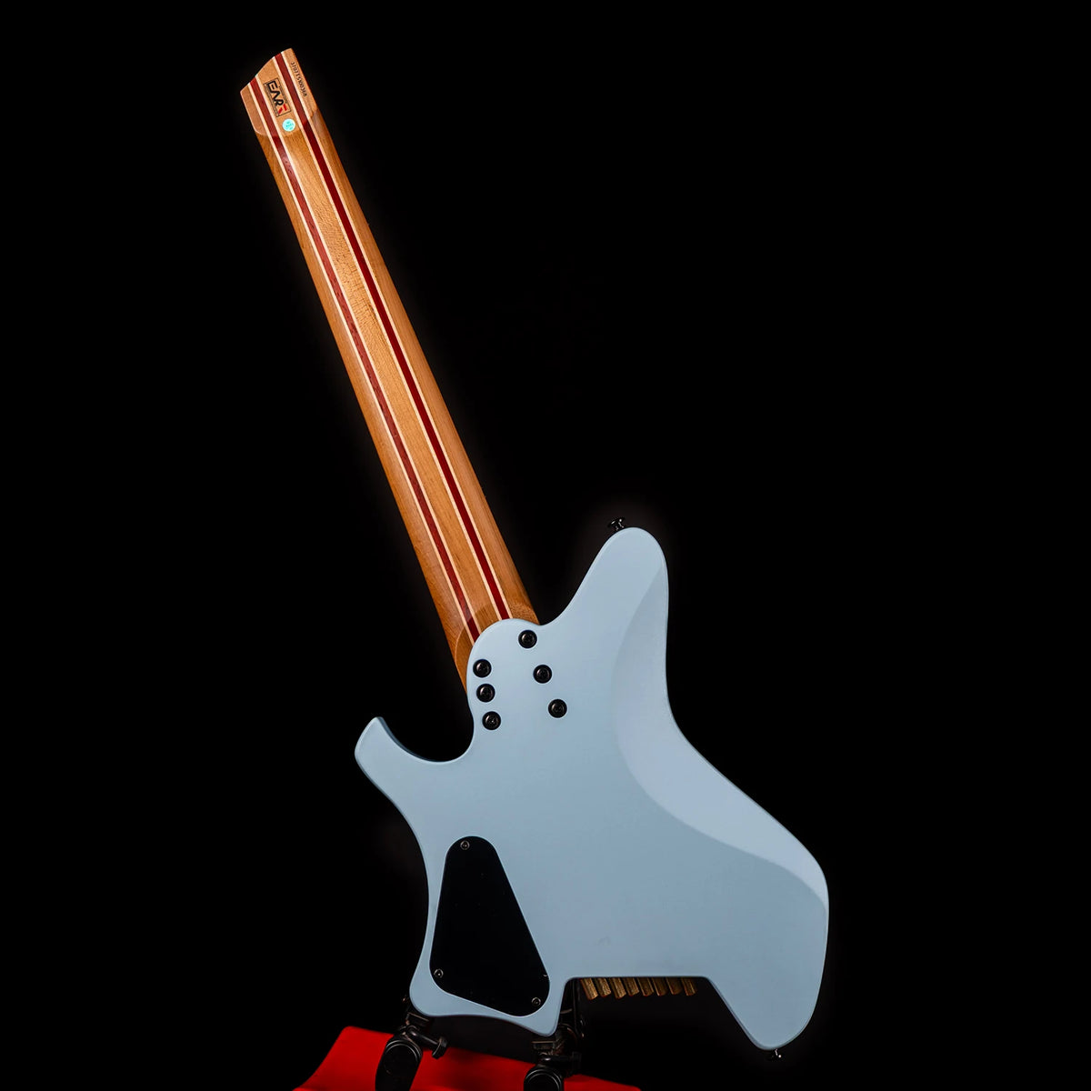 EART Guitars GW-8F, guitarra eléctrica sin cabeza de 8 cuerdas, cuerpo de caoba asado, pastillas HH multiescabeo de 25,5-26,25"