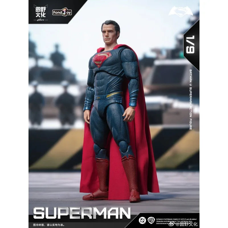 Figura de Acción Móvil Original Fondjoy 1/9 Superman 2.0, Batman vs Superman: La Daga de la Justicia, Modelo Coleccionable de Superhéroe DC, Regalo