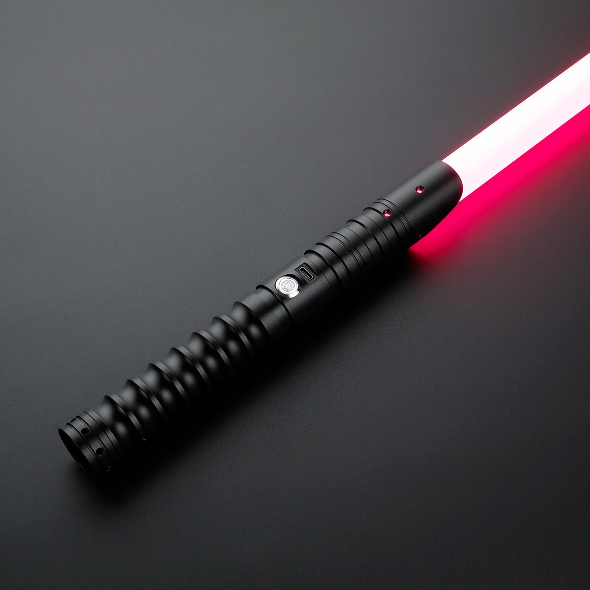 Sable de luz para duelo intenso DamienSaber Xeno3.0 con Bluetooth, swing fluido sensible, cambio de color infinito y 34 fuentes de sonido