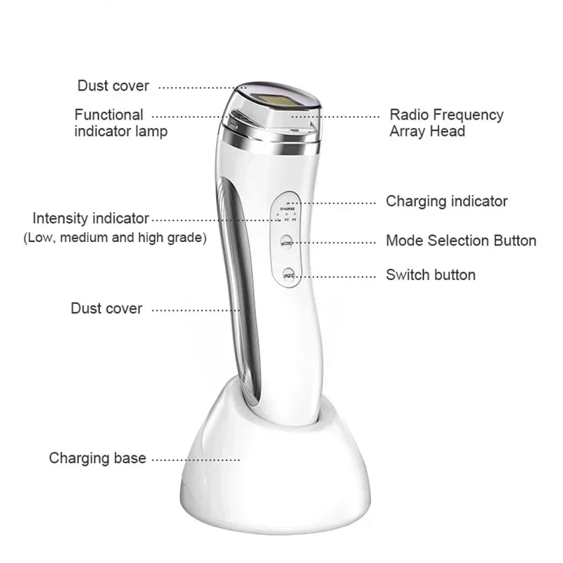 Máquina de Lifting Facial de radiofrecuencia RF, masajeador Facial de radiofrecuencia, rejuvenecimiento de la piel, eliminación de arrugas