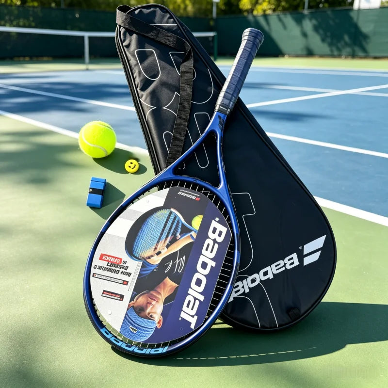 Raqueta de tenis BBL con bolsa de transporte, raqueta de entrenamiento ligera para principiantes, deportes al aire libre