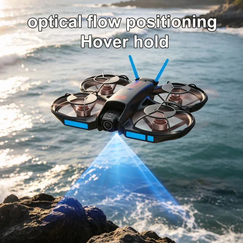 Drones M15 con Cámara HD 4K, Fotografía Profesional, Pantalla, Control Remoto, Ajuste Eléctrico, Quadcopter Plegable, Helicóptero RC, Ideal para Regalo