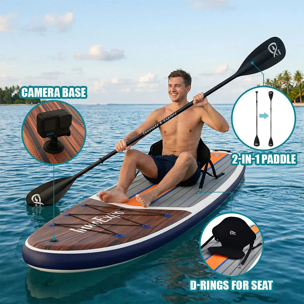 Tabla de Paddle Surf Inflable InnoExpo, Tabla de Surf, Tabla de SUP, Antideslizante, para Deportes Acuáticos