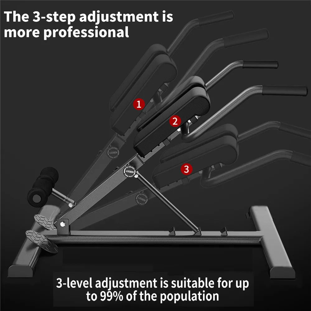 Silla romana, silla de banco de extensión hiper, banco de máquina de gimnasio con respaldo multifuncional, equipo de entrenamiento, equipo de Fitness