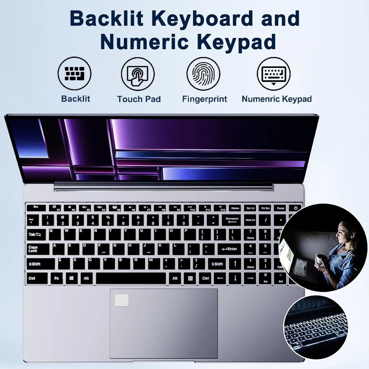LENO Portátil de 15.6' con Windows 11, 32GB, 2TB, Intel Core I9 9900, 1920*1080 HD, Computadora para Juegos, PC Gamer, Oficina, Ultradelgado