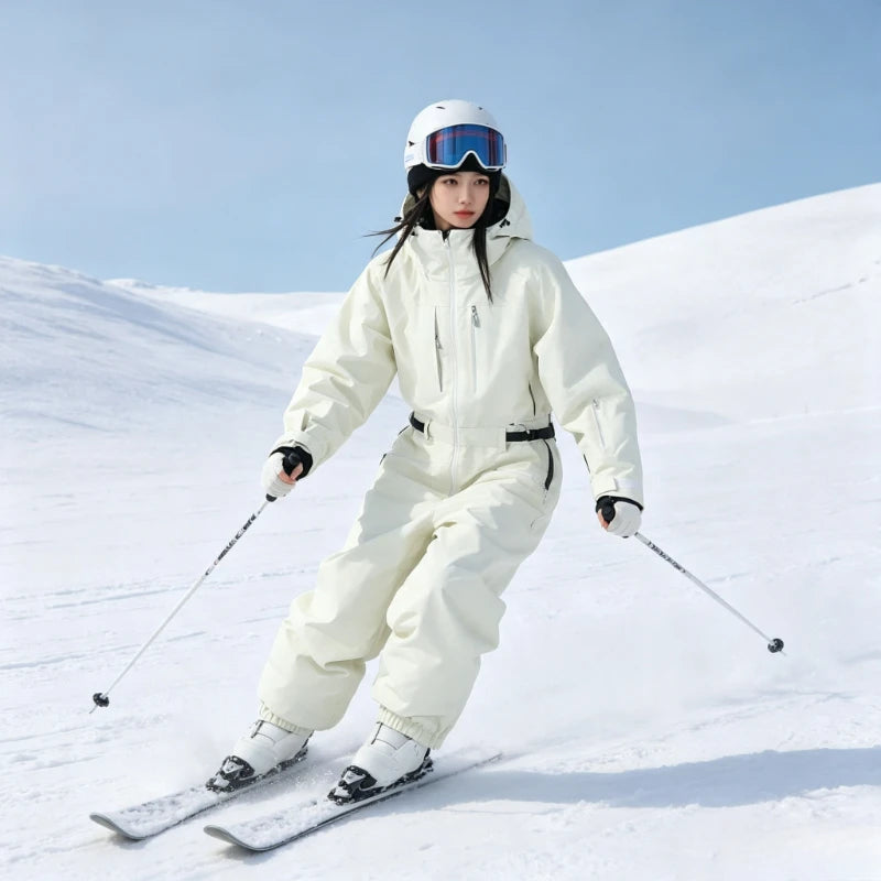 Nuevos Conjuntos de Esquí para Mujer 2026, Impermeables, Resistentes al Viento, Trajes de Nieve para Invierno, Deportivos, Transpirables, Conjuntos de Snowboard Sólidos para Hombre