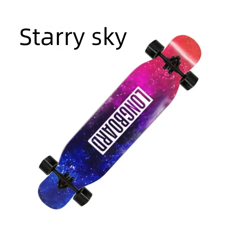 Longboard de Danza Freestyle de 42 Pulgadas con Doble Kick, Skateboard Completo, Cruiser Urbano para Principiantes, Adultos, Hombres y Mujeres