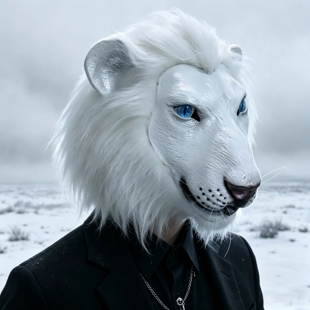 Máscara de cabeza de perro, máscara de disfraz de perro para fiesta de Halloween, disfraz de Cosplay para adultos, máscara de cabeza de Animal de látex (pastor alemán)