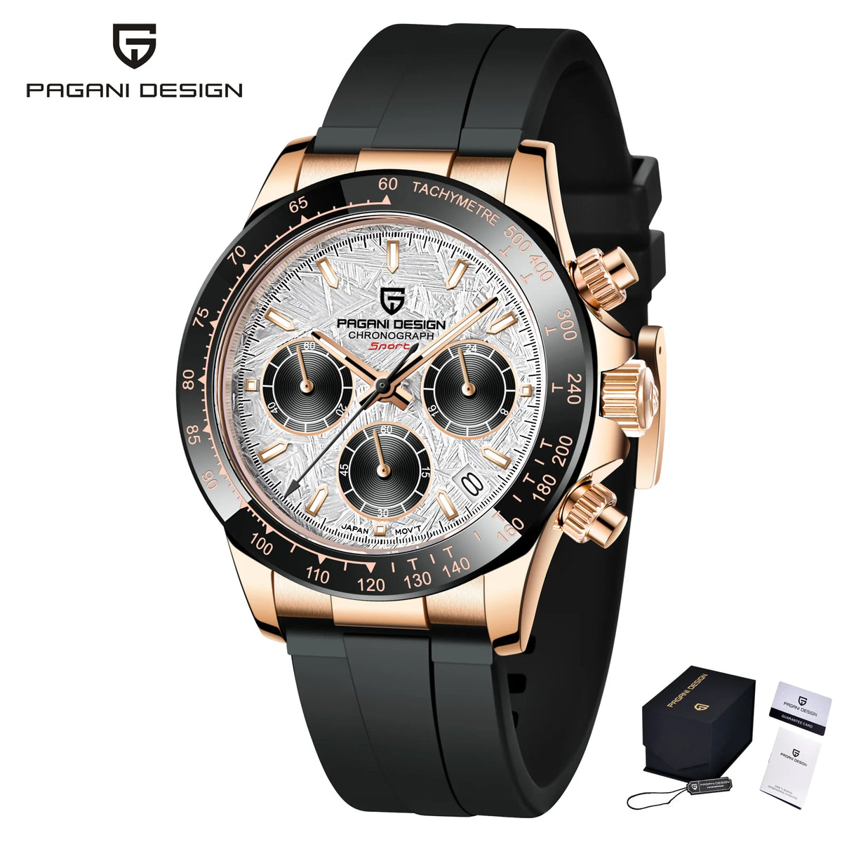 PAGANI DESIGN 2026 New Men Quartz Watches VK63 Sapphire Glaa Stainless Steel Waterproof Top Brand Chronograph Reloj Hombre