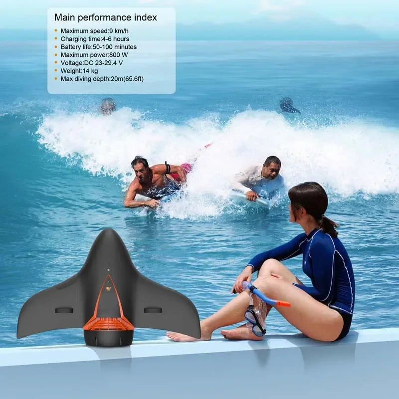 Dron portátil para fotografía subacuática, equipo de buceo, artículos deportivos acuáticos, snorkel, propulsor eléctrico