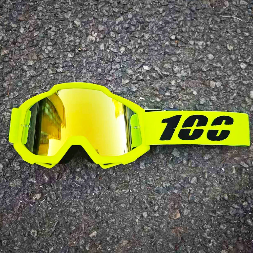 Gafas de Motocross MX Todoterreno, Antipolvo, Antiviento, con Lentes de PC para Casco de Carreras de Motocross