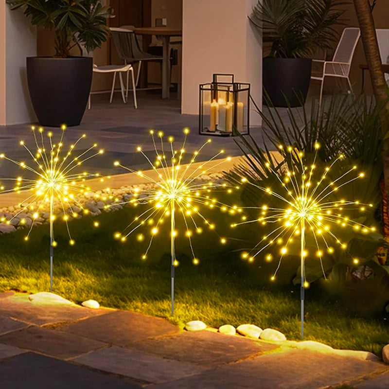 Luces Solares LED para Exteriores, Luces Decorativas Impermeables para Jardín, Camino, Patio, Balcón, Césped