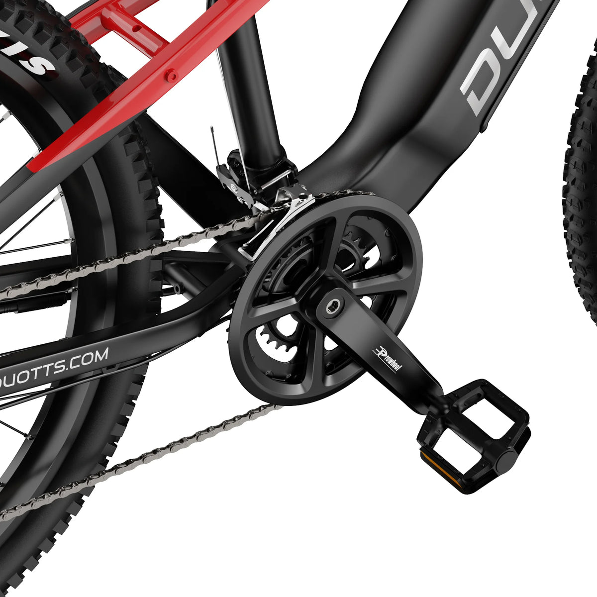 Bicicleta de montaña eléctrica DUOTTS E29 con motor de 250 W, ruedas de 27,5", batería de 48 V 13,5 Ah, autonomía de 90 km y frenos de disco hidráulicos para conducción todoterreno