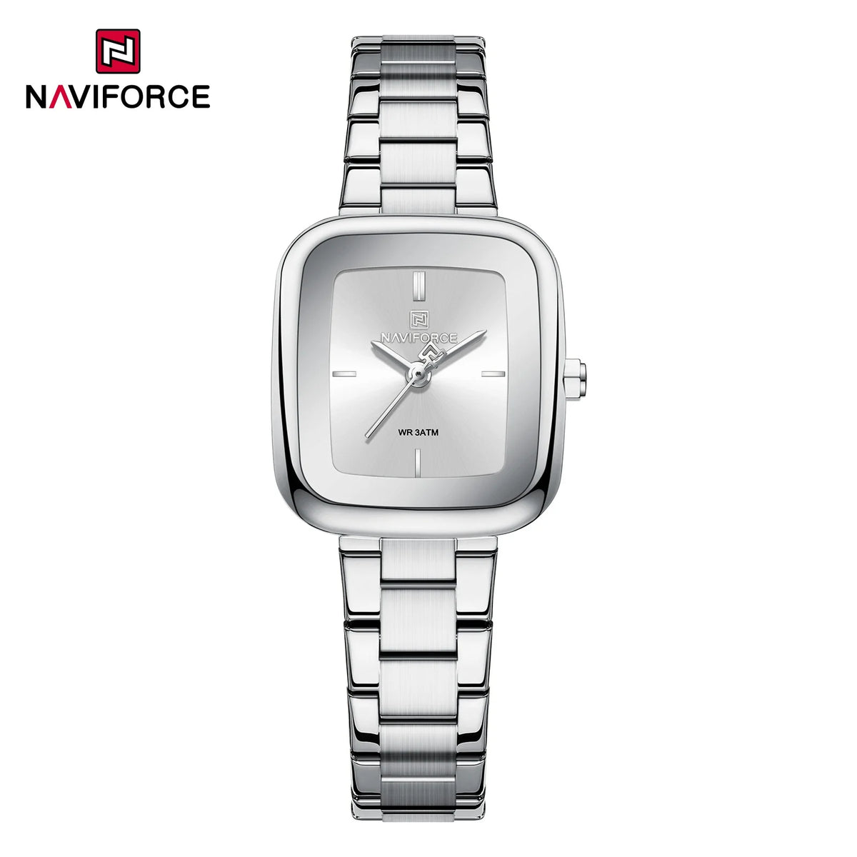 Nuevo reloj de moda vintage para mujer NAVIFORCE, resistente al agua 30m, correa de acero inoxidable, reloj de pulsera casual para dama