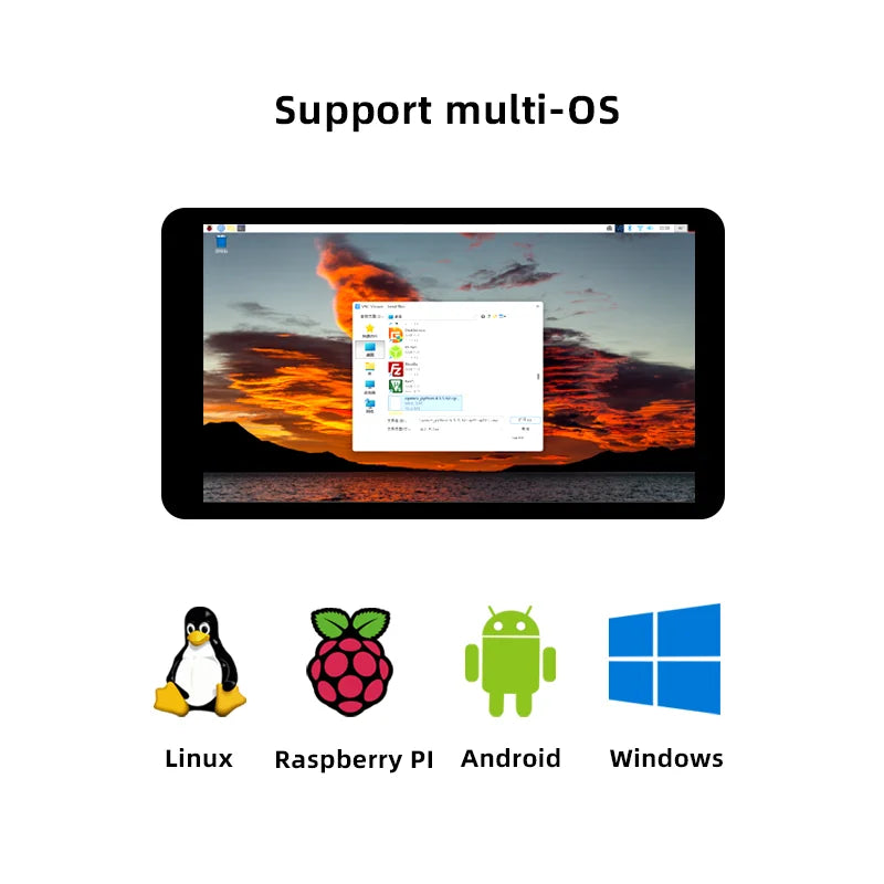 Pantalla Táctil de 5.5 Pulgadas para Raspberry Pi, 1920x1080 IPS LCD HD-MI, Monitor con Pantalla Táctil Capacitiva para PC, Pantalla Secundaria AIDA64
