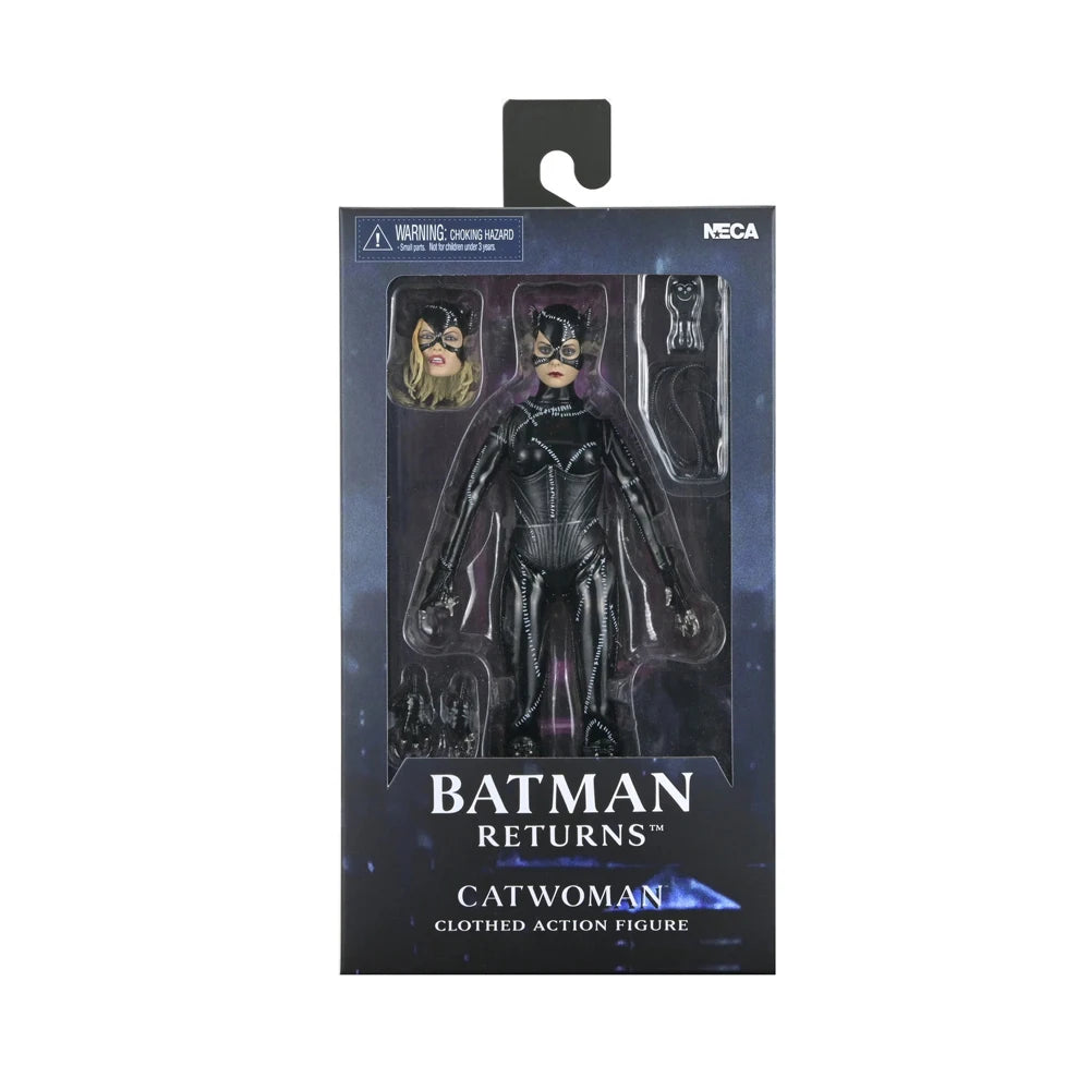 NECA Toys Batman (1989 Film) & Batman Returns Catwoman/The Penguin 8' Clothed Action Figure Model Doll Garage Kit