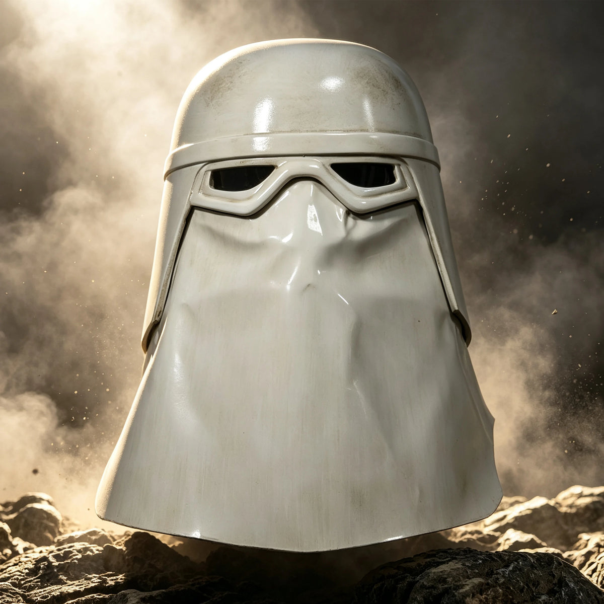 Star SW Mandalorian Stormtrooper Casco Desgastado Batalla Dañado Cosplay Prop Adulto Estilo Vintage Réplica Armadura Coleccionable Regalo