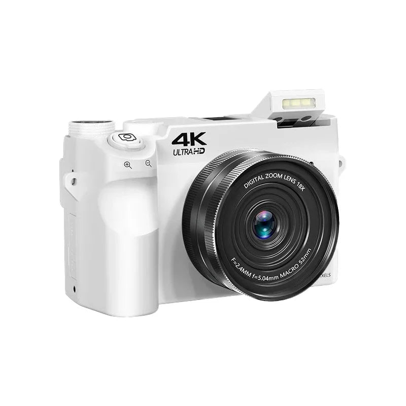 Videocámara Digital 4K HD, cámaras duales, 75MP, Zoom 18X, pantalla de 3,0 pulgadas, enfoque automático AF, antivibración con linterna para fotografía