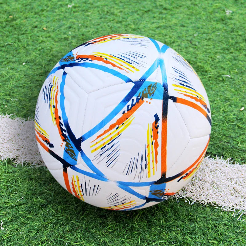 Balones de fútbol tamaño oficial 5 Material de PU entrenamiento de partido sin costuras equipo de portería de fútbol entrenamiento funcional profesional al aire libre
